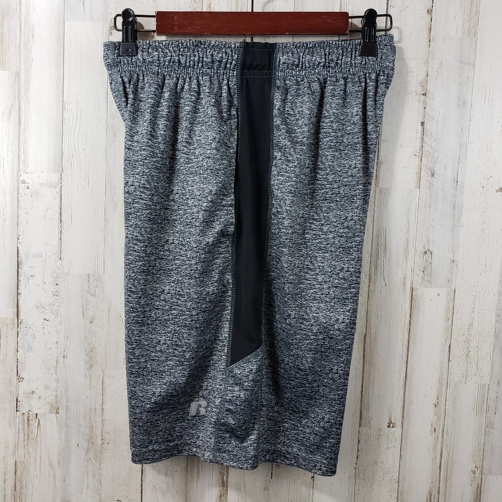 Russell Youth Athletic Shorts Gray Elastic Drwstrg - Picture 3 of 8